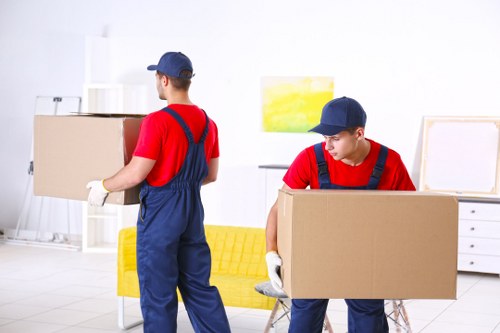 Moving team preparing a home removal in Mortlake