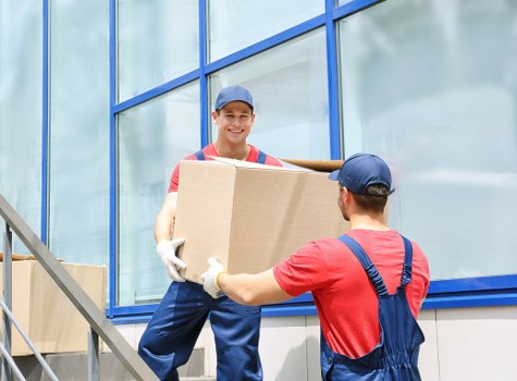 Professional packing supplies prepared for a Mortlake home move