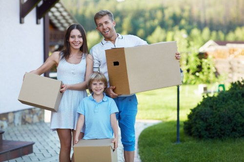 Commercial moving team planning a business relocation in Mortlake
