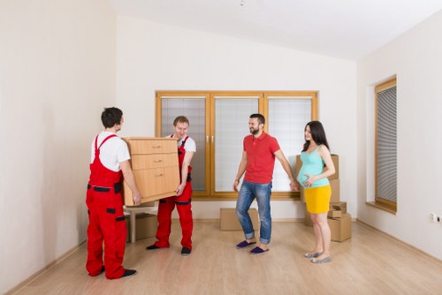 Household movers handling a flat move in Mortlake