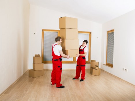 Local moving truck preparing for a Mortlake property relocation